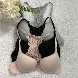 3x Victoria’s Secret Racerback Bra Size 36B